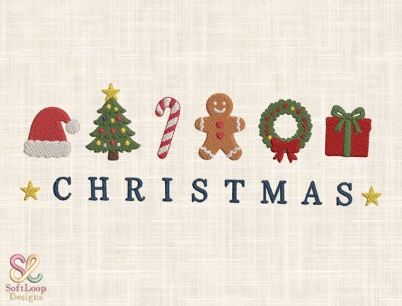 Adorable Christmas Embroidery Design Bundle for Craft Fairs