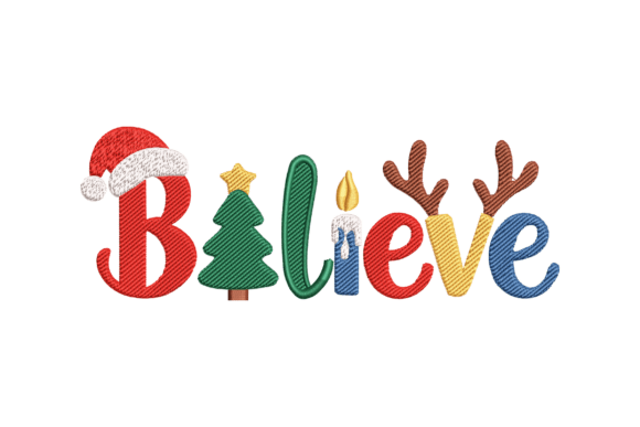 Believe Christmas Alphabet Embroidery Design Review
