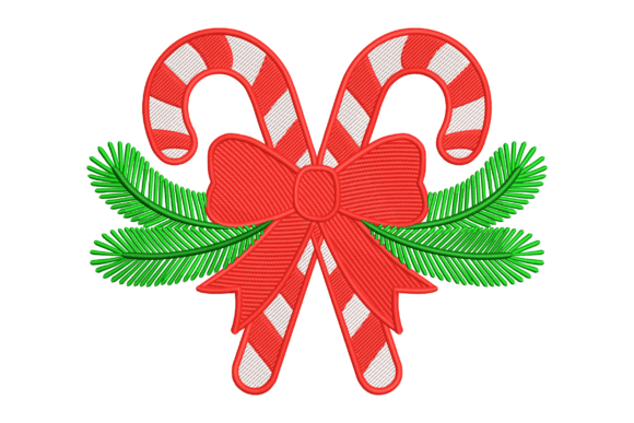 Candy Cane Bow Embroidery Design Review for Small Business Merch