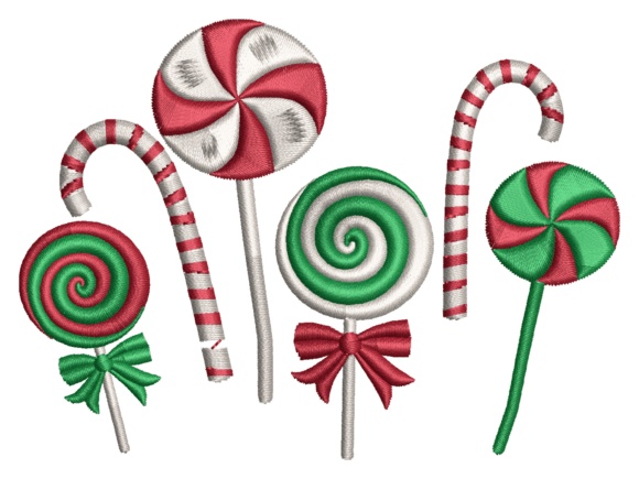 Christmas Candy Cane Lollipop Embroidery Review for Seasonal Use