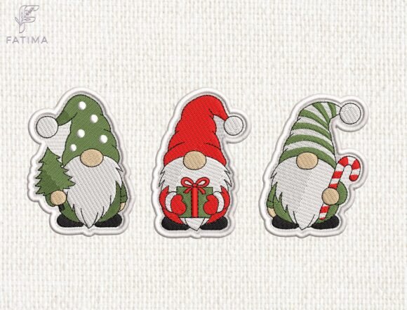 Christmas Gnome Patches Embroidery Set Review