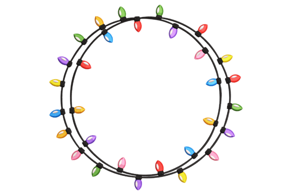 Christmas Light Circle Embroidery Design Review