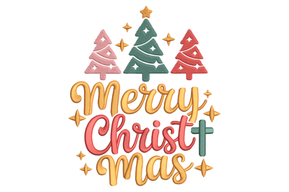 Christmas Tree Lettering: A Festive Embroidery Design Review
