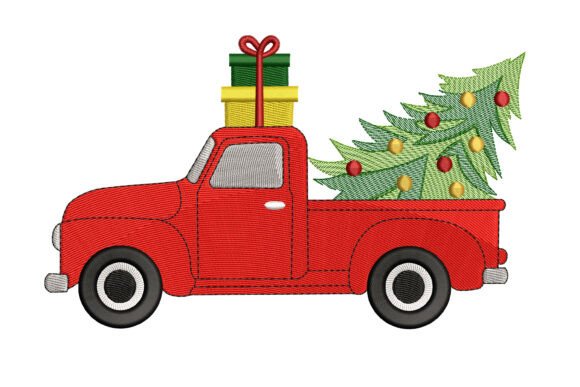 Christmas Truck Embroidery Review for Personalized Gifts
