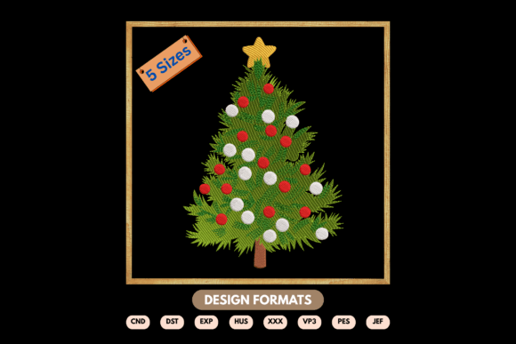 Classic Christmas Tree Embroidery Design Review