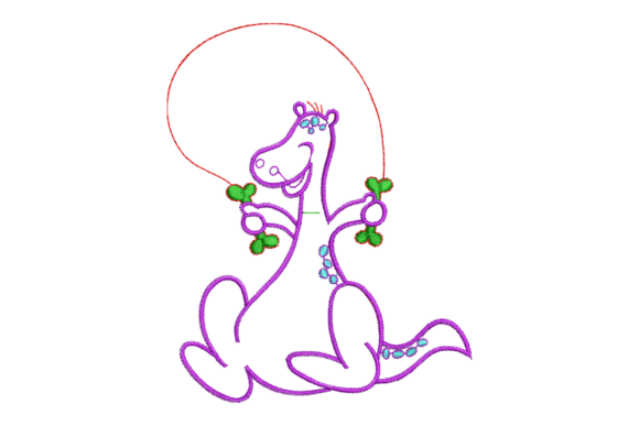 Cute Cartoon Dinosaur Jump Rope Review for Embroidery Projects