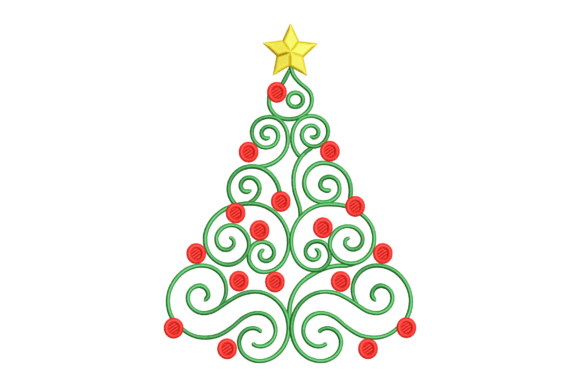 Elegant Spiral Christmas Tree Embroidery Review for Craft Fairs