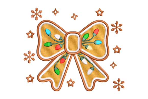 Gingerbread Bow Embroidery Design Review for Real Projects