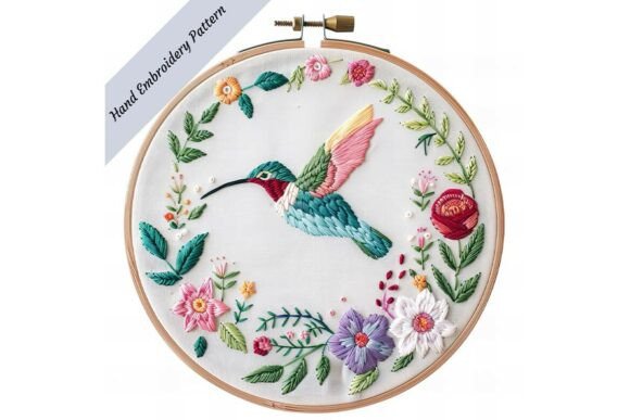 Hummingbird Hand Embroidery Pattern Review for Craft Fair Success