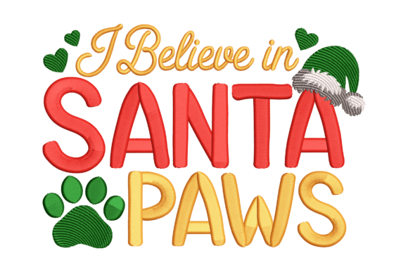 I Believe in Santa Paws: A Festive Embroidery Design Review