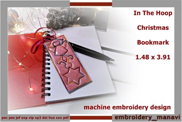 In the Hoop Christmas Ornament Bookmark Review
