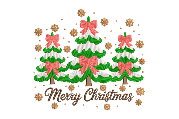 Merry Christmas Trees Embroidery Review for Real Projects