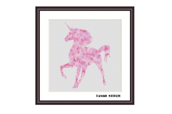 Pink Watercolor Unicorn Cross Stitch Review for Sweatshirt Projects