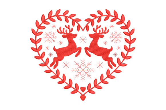 Reindeer Heart Embroidery Review for Boutique Apparel