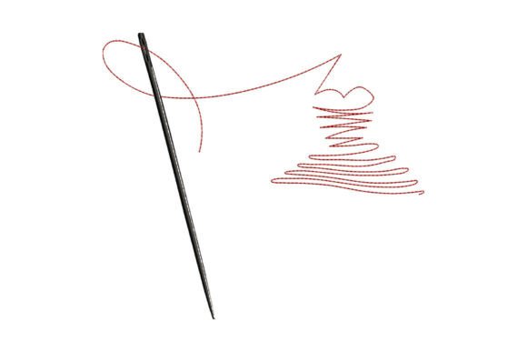 Sewing Needle Tree Embroidery: A Minimalist Holiday Design Review