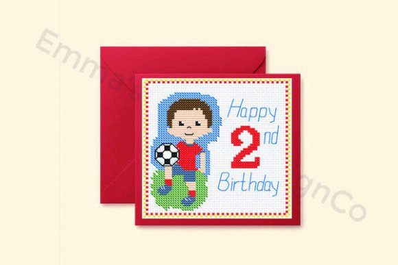 Soccer 2nd Birthday Card Cross Stitch Review for Business Use