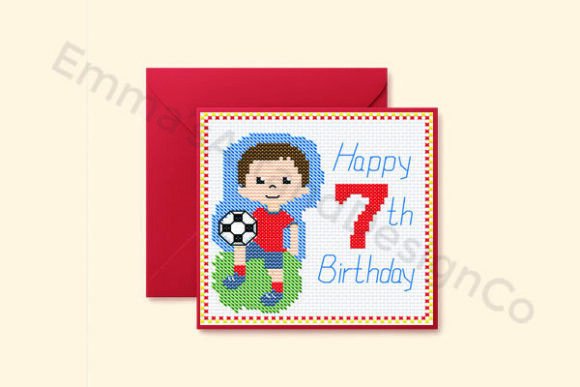 Soccer 7th Birthday Card Cross Stitch Review