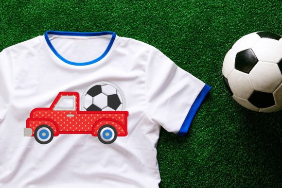Vintage Truck with Soccer Ball Applique Review